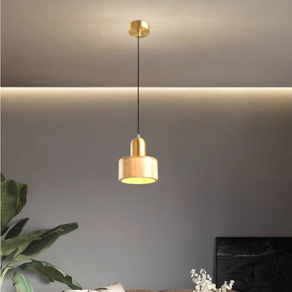Japanese Style Cylinder Hanging Lamp